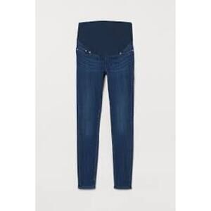 H&M Maternity Dark Wash Blue Stretch Denim Super Skinny Jeans Women's Size 6